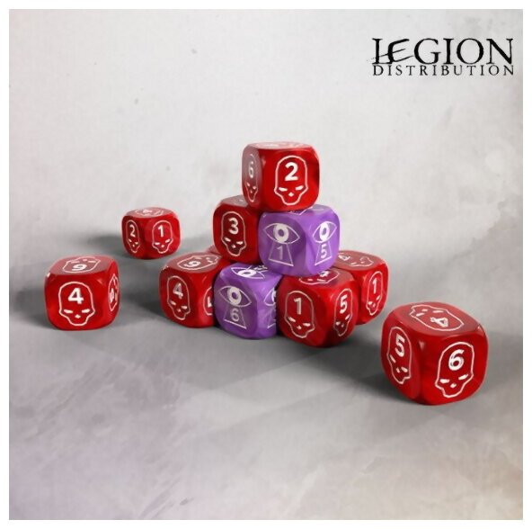 Grimdark Future - One Page Rules 16mm Wound & Spell Dice Set
