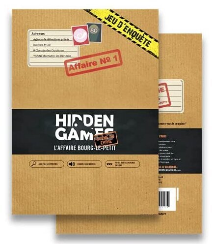 Hidden Games - L'Affaire Bourg-Le-Petit - Scène de Crime - Affaire n°1