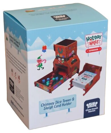Holiday Hills - Chimney Dice Tower & Sleigh Card Holder