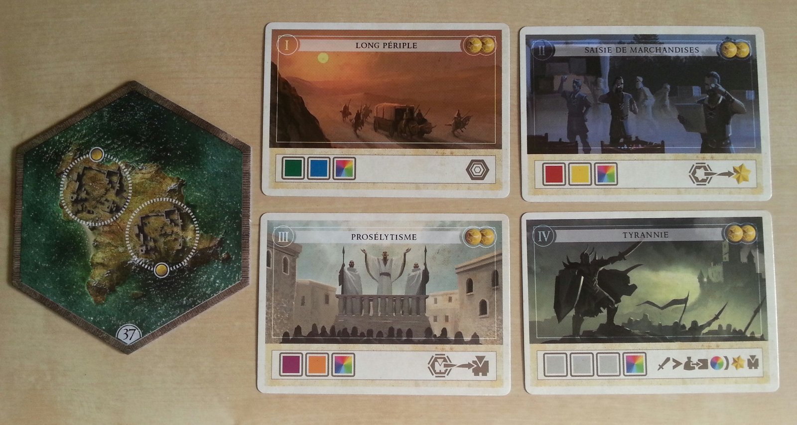 Hyperborea - Cartes et tuile promotionnelles