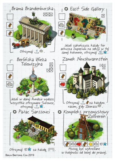 Imperial Settlers : Roll & Write – BerlinCon 2019 Promosheet