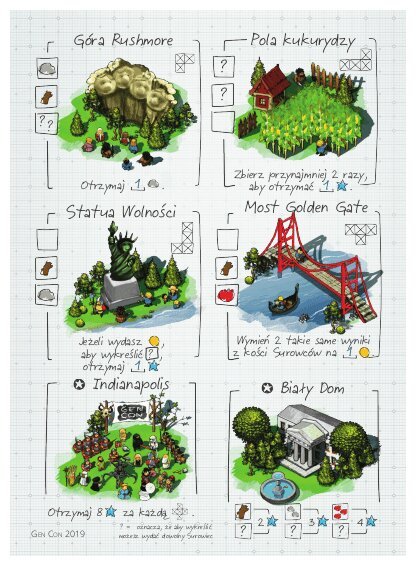 Imperial Settlers : Roll & Write – Gen Con 2019 Promosheet