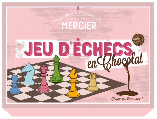 Jeu d'échecs en Chocolat
