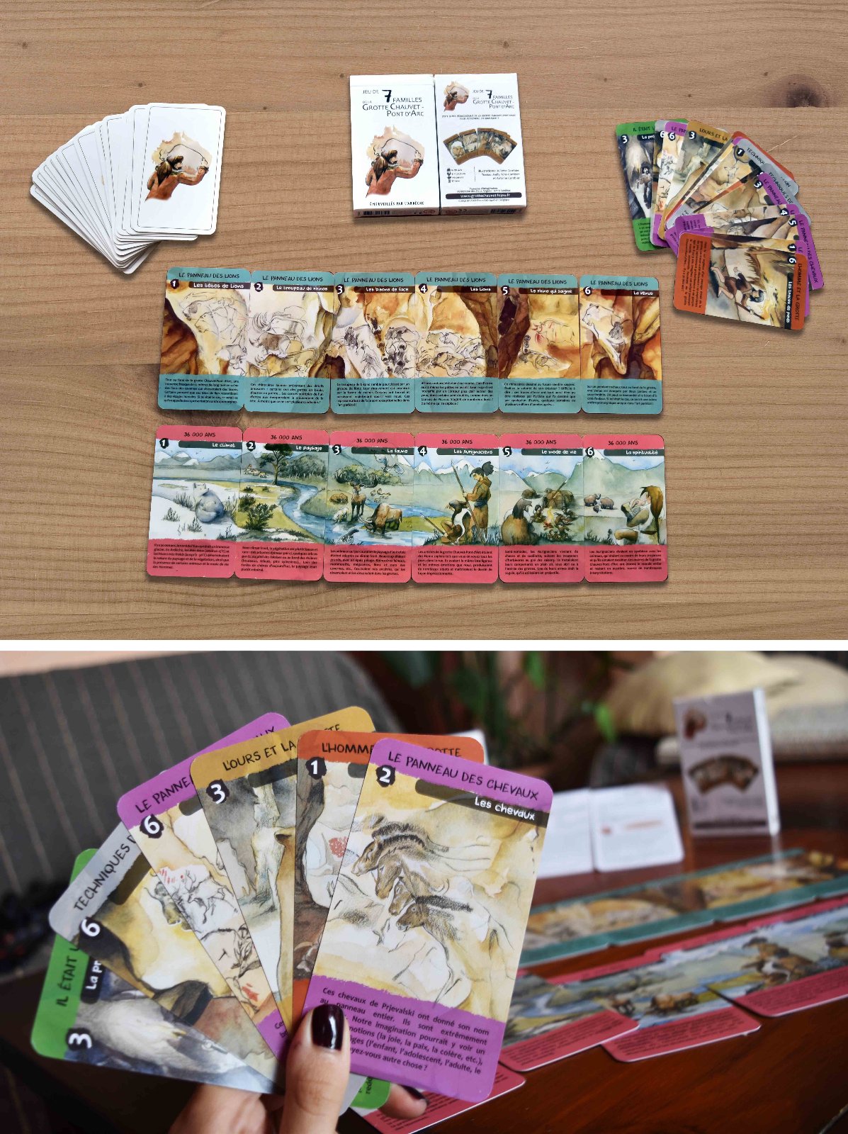 Jeu de 7 familles de la grotte Chauvet - Pont d'Arc