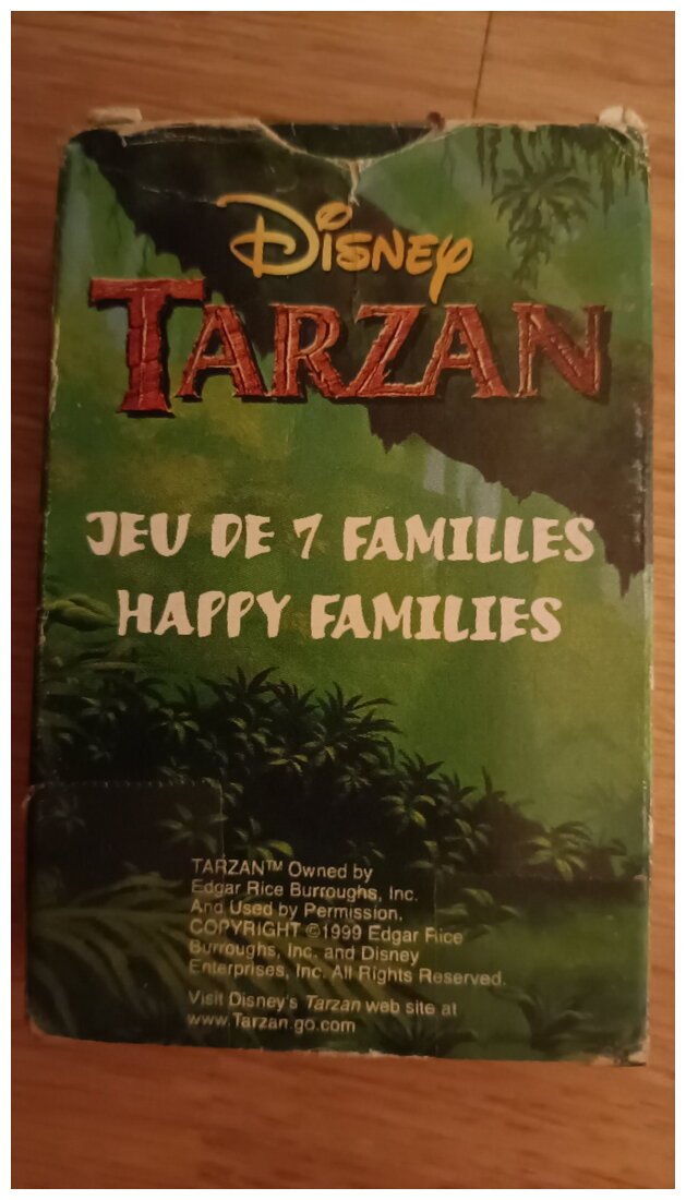 Jeu De 7 Familles - Disney Tarzan