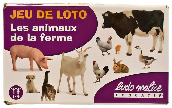 Jeu De Loto Les Animaux De La Ferme