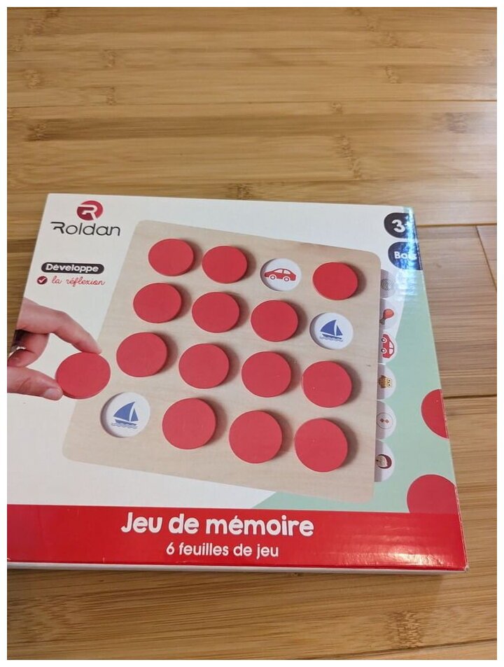 Jeu De Mémoire - 6 feuilles de jeu