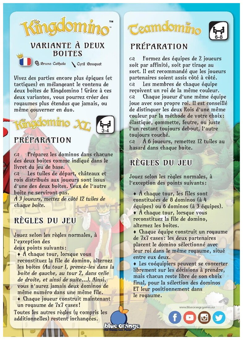 Kingdomino - Variante à deux boîtes