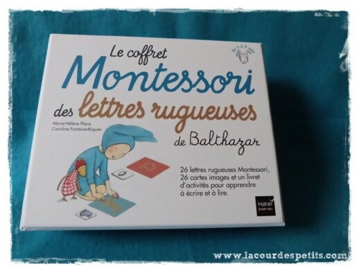 Le coffret Montessori des Lettres Rugueuses De Balthazar