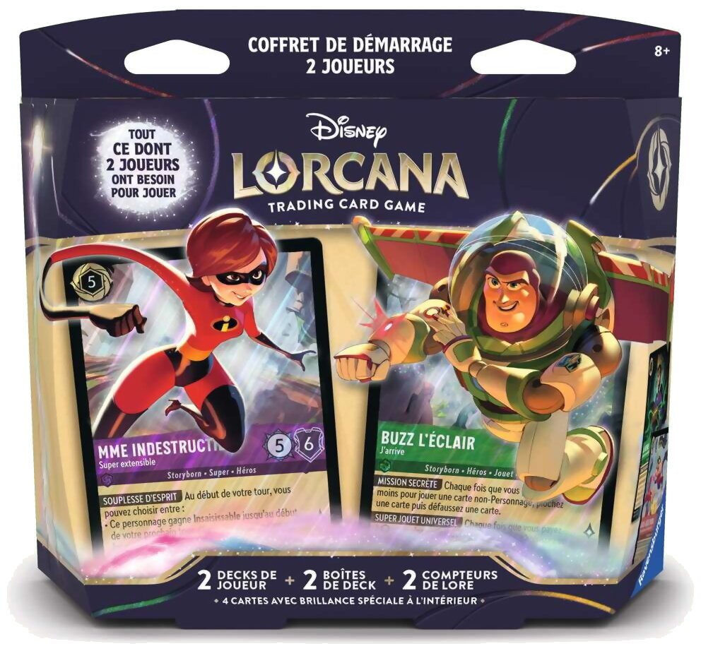 Lorcana - Coffret De Démarrage - Madame Indestructible Et Buzz L'éclair - 2 Joueurs