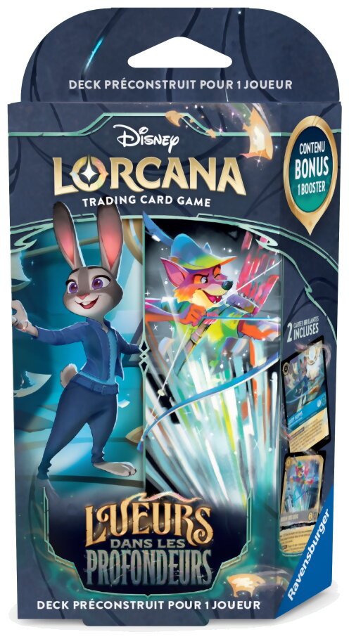 Lorcana - Deck de démarrage - Judy Hopps / Robins des bois - Lueurs dans les profondeurs - Saphir / Acier