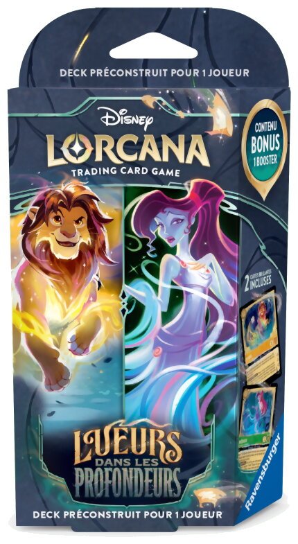 Lorcana - Deck de démarrage - Simba / Mégara - Lueurs dans les profondeurs - Ambre / Émeraude