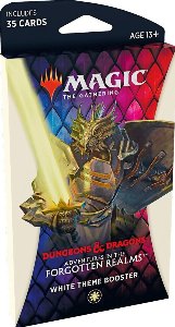 Magic The Gathering - Booster Thématique Blanc - Aventures Dans Les Royaumes Oubliés