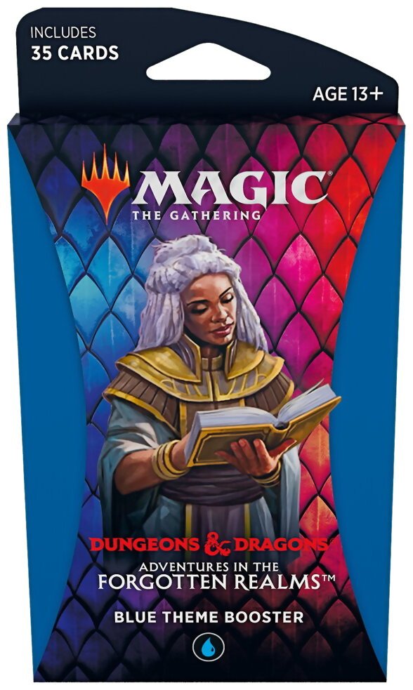 Magic The Gathering - Booster Thématique Bleu - Aventures Dans Les Royaumes Oubliés