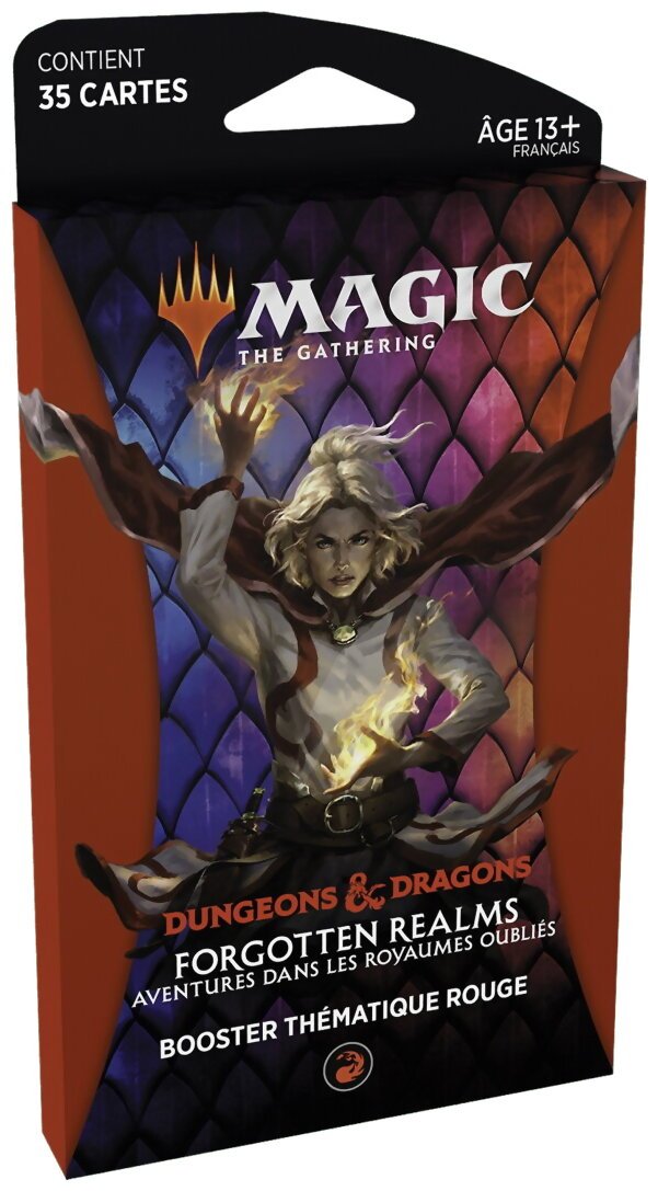 Magic The Gathering - Booster Thématique Rouge - Aventures Dans Les Royaumes Oubliés