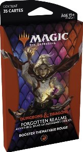Magic The Gathering - Booster Thématique Rouge - Aventures Dans Les Royaumes Oubliés