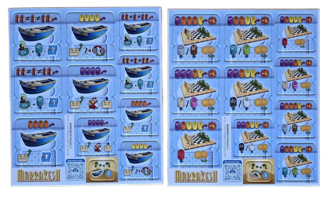 Marrakesh - Boats & Chess Sets - Queenie 1 & 2