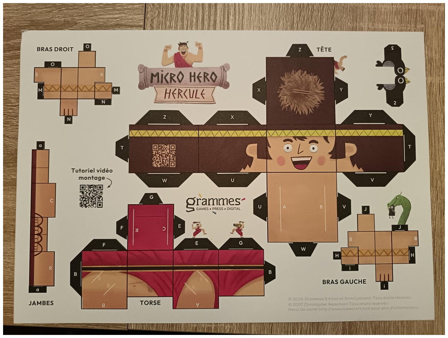 Micro Hero - Hercule - Personnage À Construire