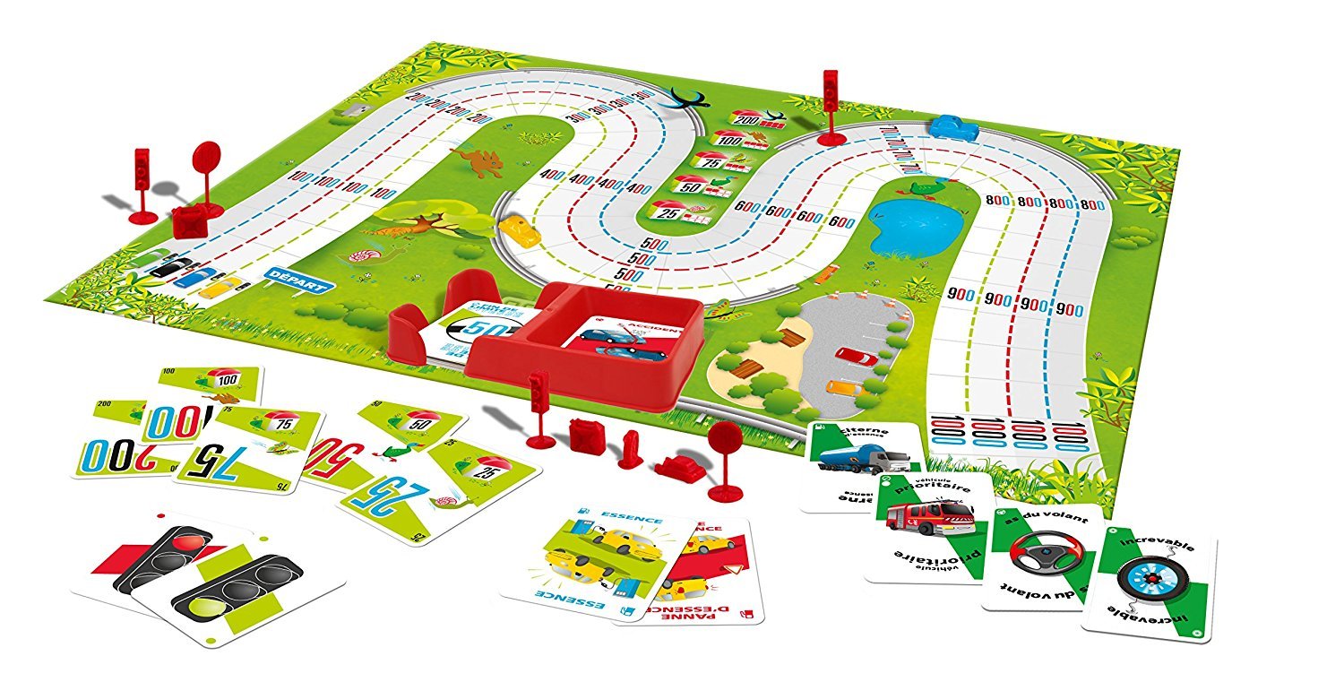 Mille Bornes sur un plateau