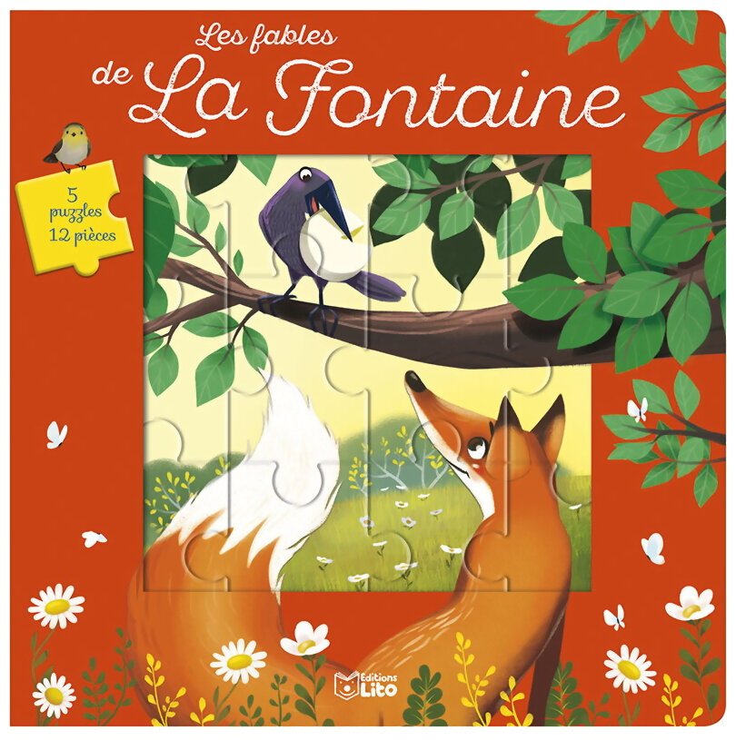 Mon Livre-Puzzle - Les Fables De La Fontaine - 12 pièces