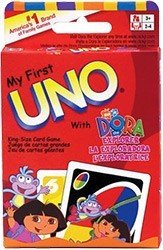 My first Uno with Dora explorer