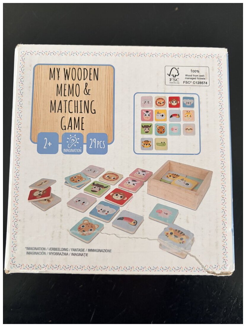 My Wooden Memo & Matching Game