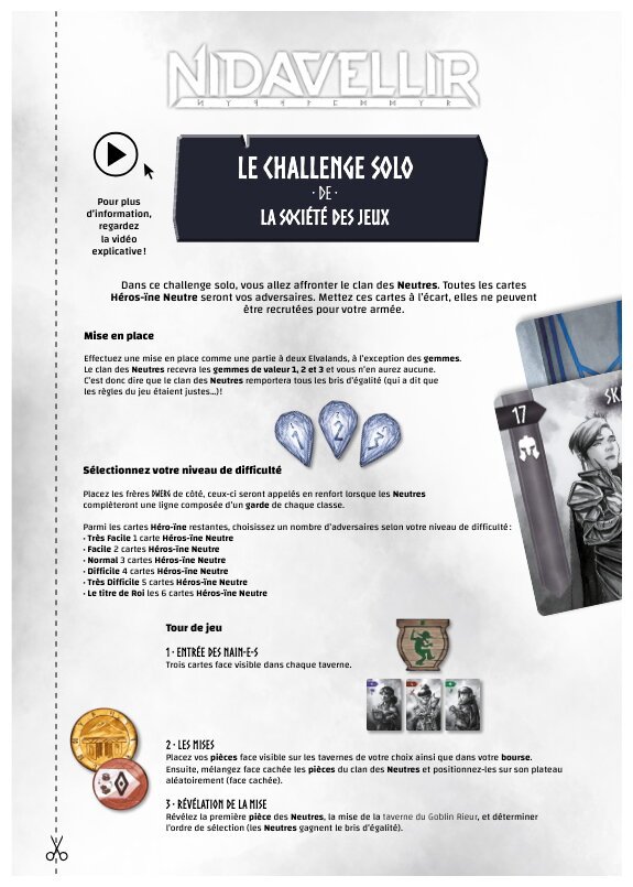 Nidavellir - Le Challenge Solo De La Société Des Jeux