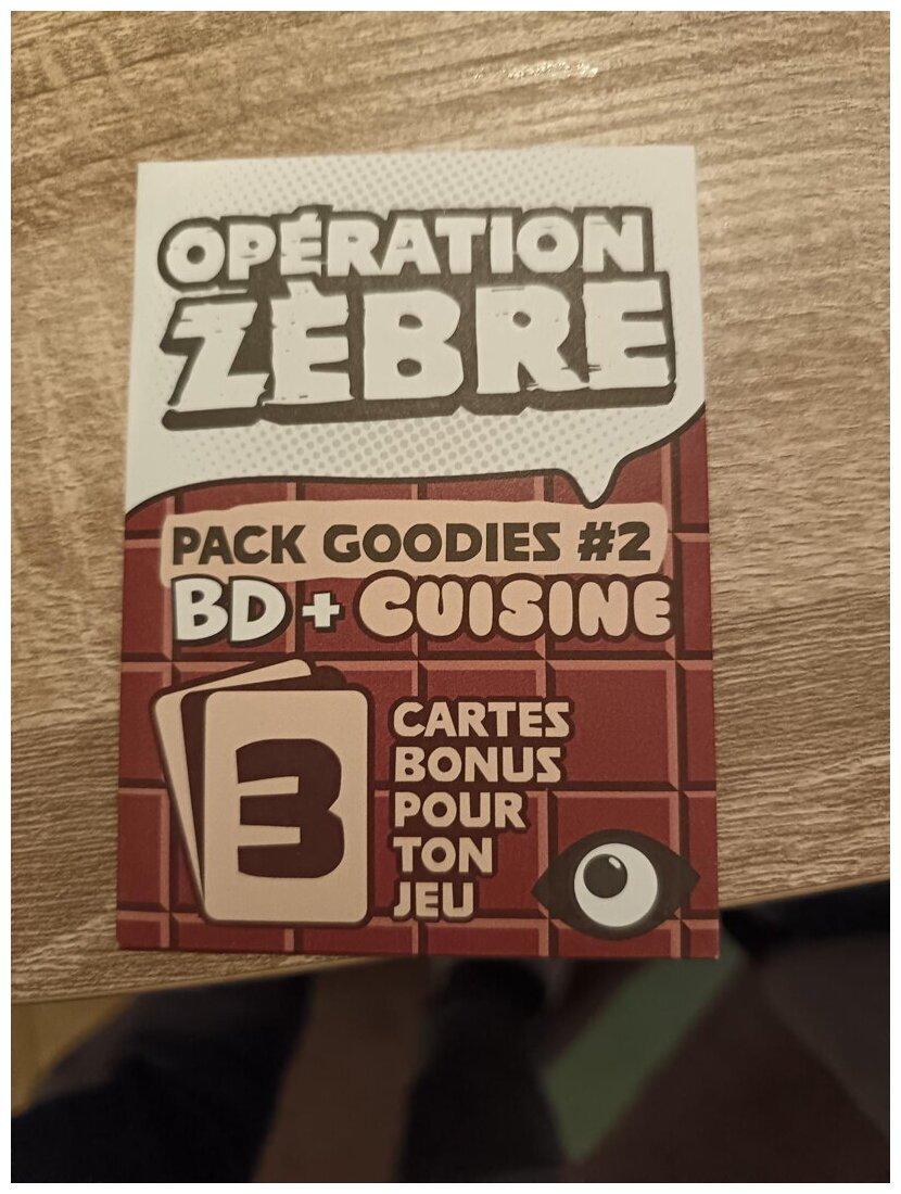 Opération Zèbre - pack Goodie #2 BD + Cuisine