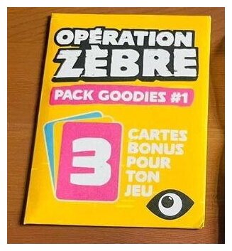 Opération Zèbre - Pack Goodies #1