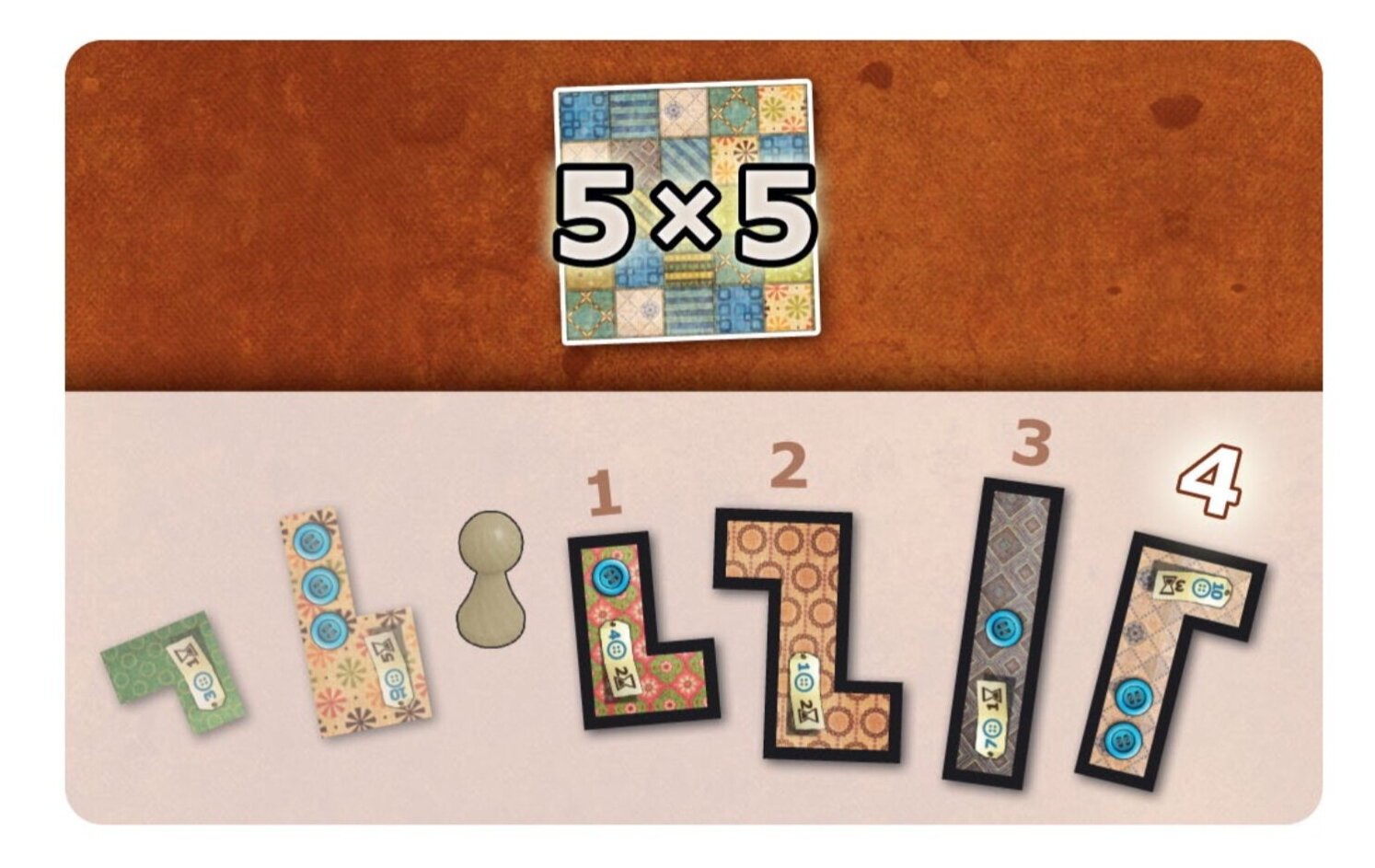 Patchwork - Carte Bonus 5x5