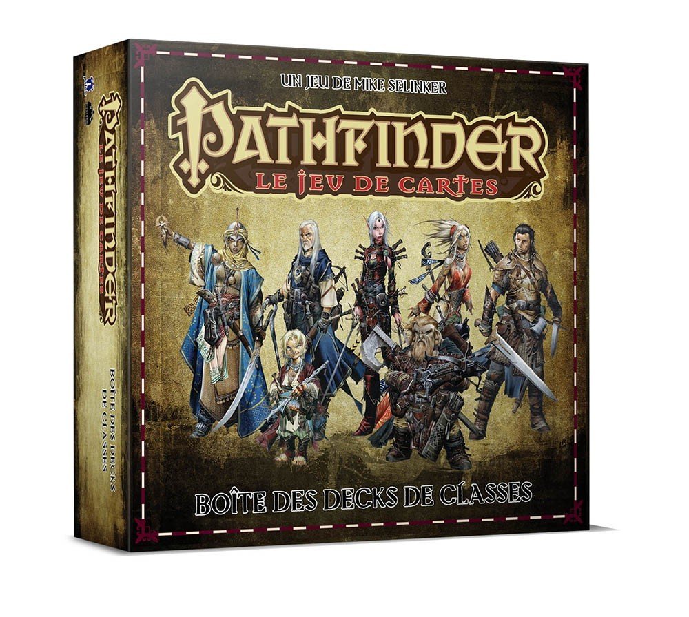 Pathfinder le jeu de cartes Boîte de decks de classe