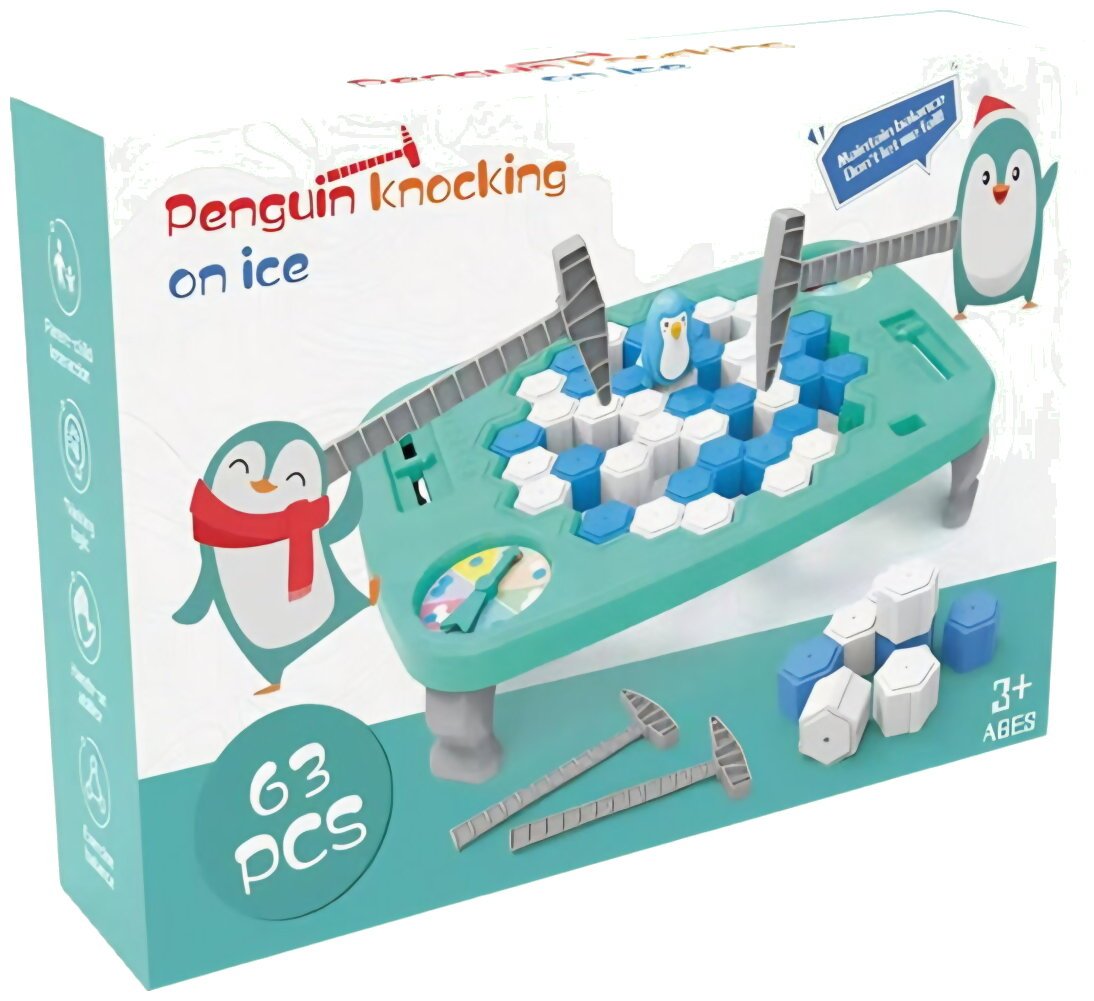 Penguin Knocking On Ice