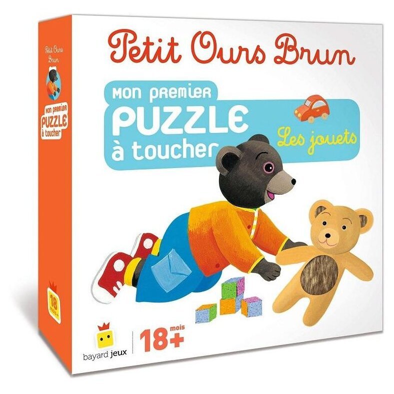 Petit Ours Brun - Mon premier puzzle à toucher - Les jouets