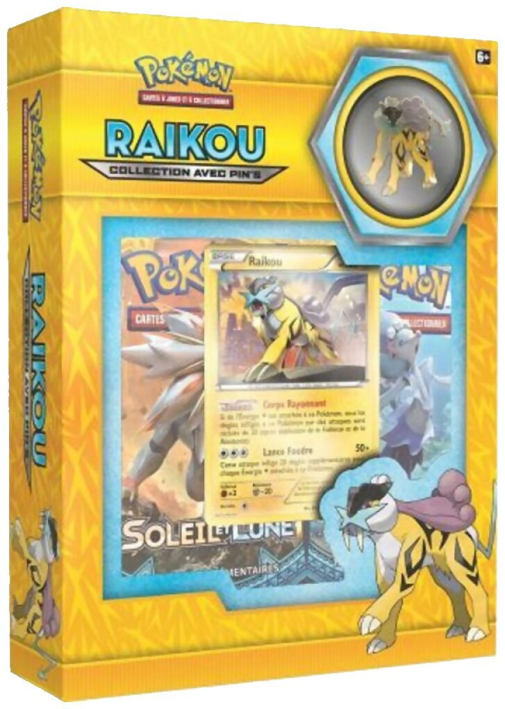 Pokémon JCC - Collection avec pin's - Raikou