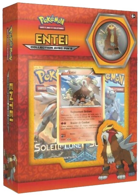 Pokémon JCC - Collection avec pin's - Entei