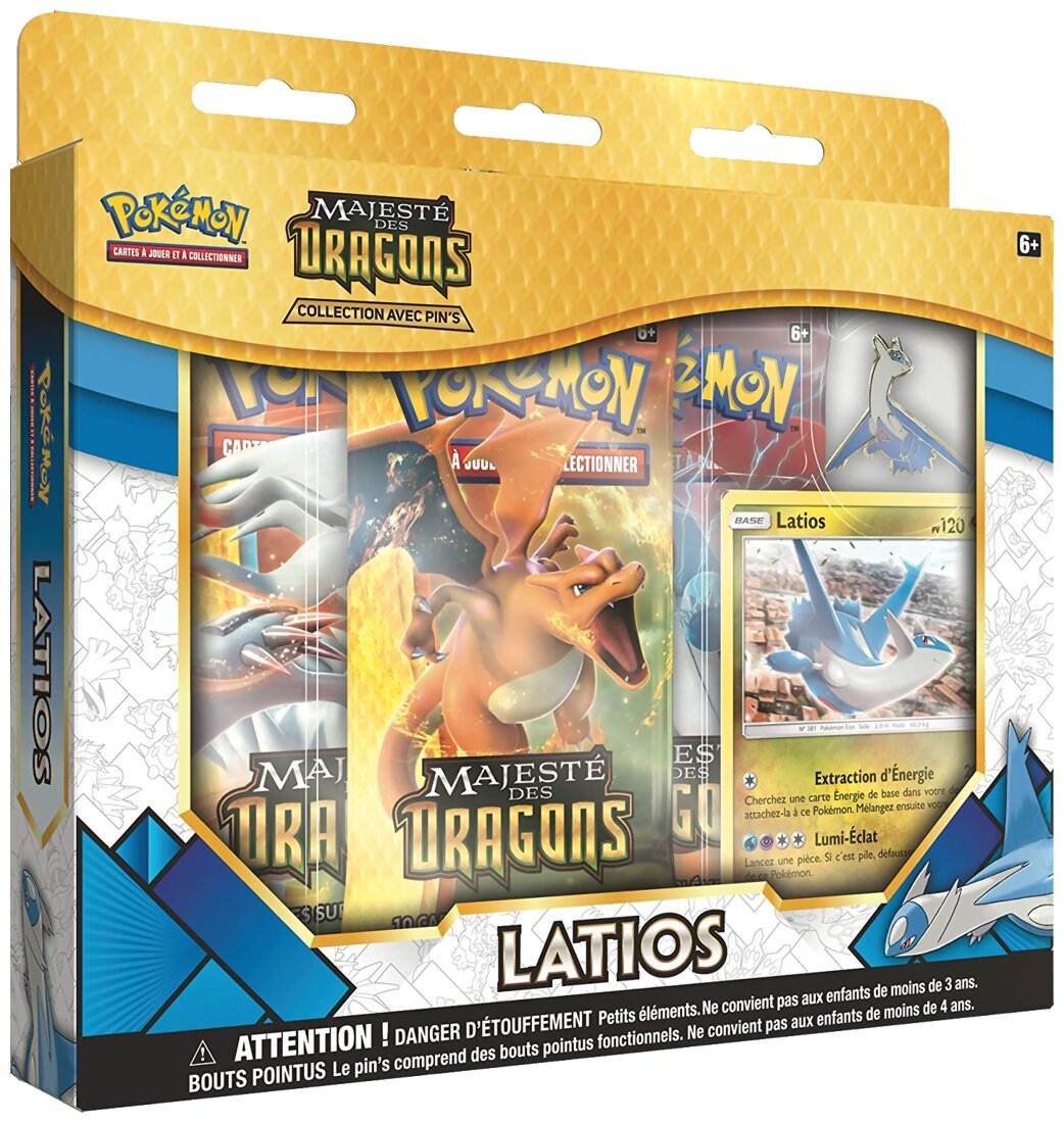 Pokémon JCC - Collection avec pin's  - Latios - Majesté des dragons