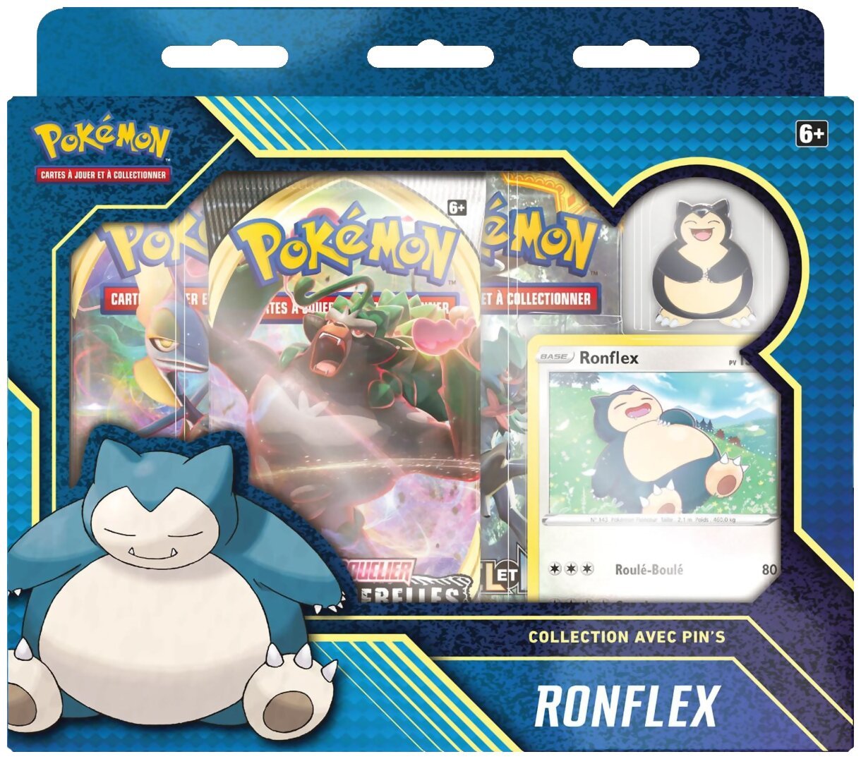 Pokémon JCC - Collection avec pin's - Ronflex