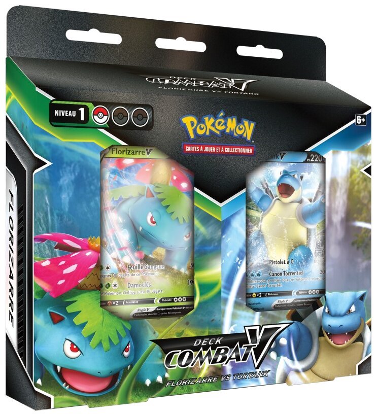 Pokémon JCC - Deck Combat-V - Florizarre-V VS Tortank-V