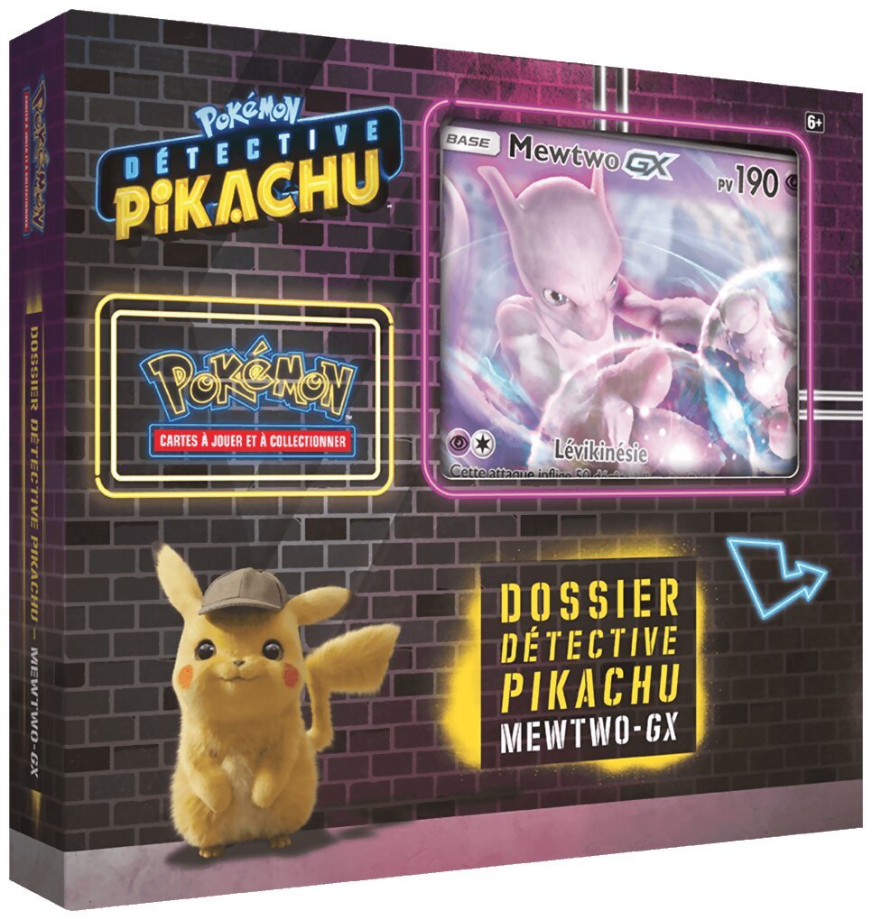 Pokémon JCC - Mewtwo-GX - Dossier Détective Pikachu