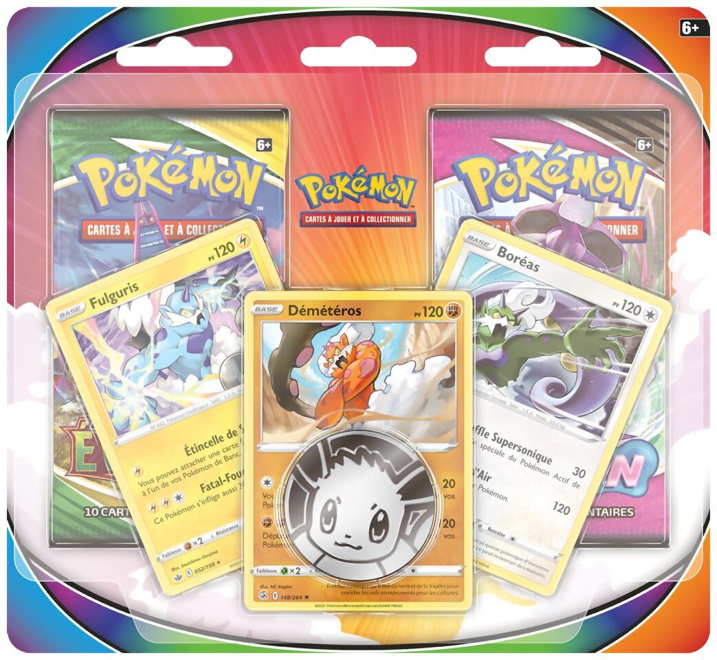 Pokémon JCC - Pack de 2 boosters - Démétéros & Boréas & Fulguris - Janvier 2022