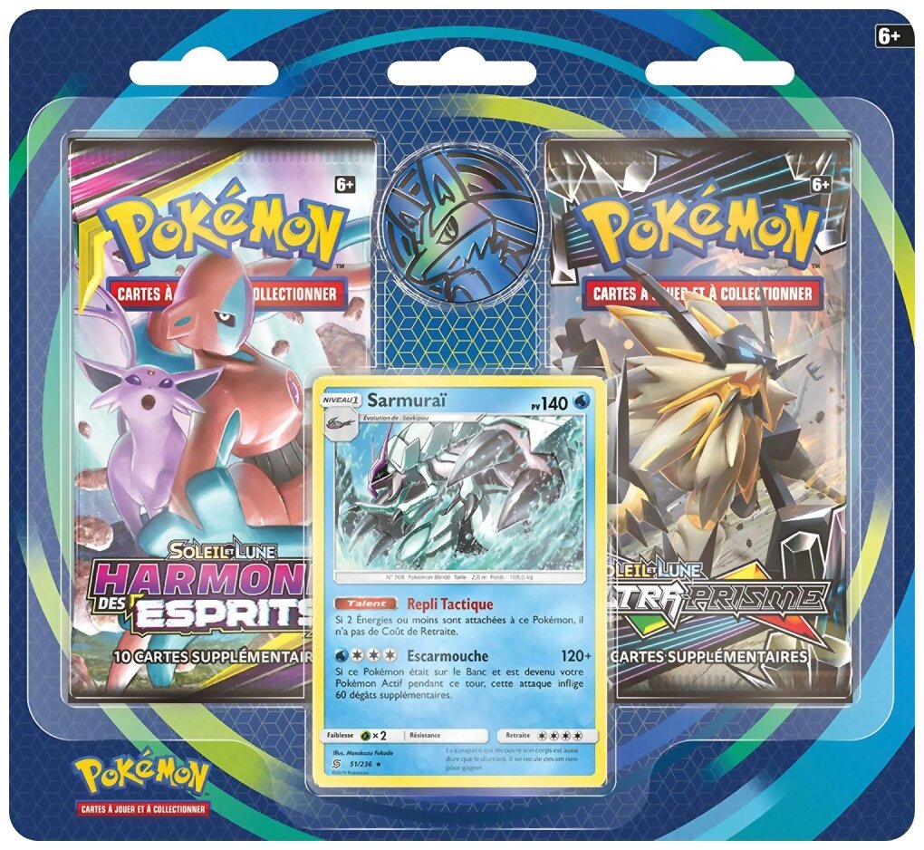 Pokémon JCC - Pack De 2 Boosters - Sarmuraï - Soleil et Lune