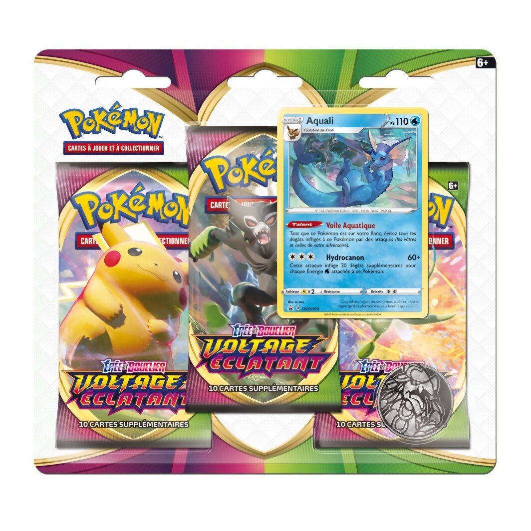 Pokémon JCC - Pack De 3 Boosters - Aquali - Voltage Éclatant