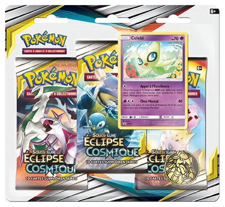 Pokémon JCC - Pack De 3 Boosters - Célébi - Éclipse Cosmique