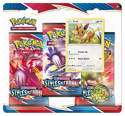 Pokémon JCC - Pack De 3 Boosters - Évoli - Styles de Combat