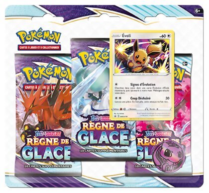 Pokémon JCC - Pack De 3 Boosters - Évoli - Règne de Glace