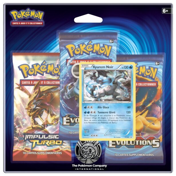 Pokémon JCC - Pack De 3 Boosters - Kyurem Noir - Évolutions