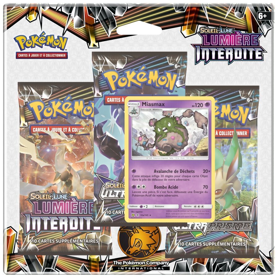 Pokémon JCC - Pack de 3 boosters - Miasmax - Lumière interdite