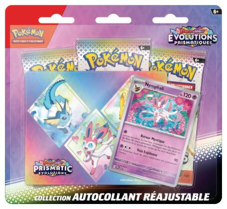 Pokémon JCC - Pack De 3 Boosters - Nymphali - Évolutions Prismatiques