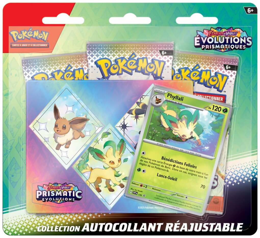 Pokémon JCC - Pack De 3 Boosters - Phyllali - Évolutions Prismatiques