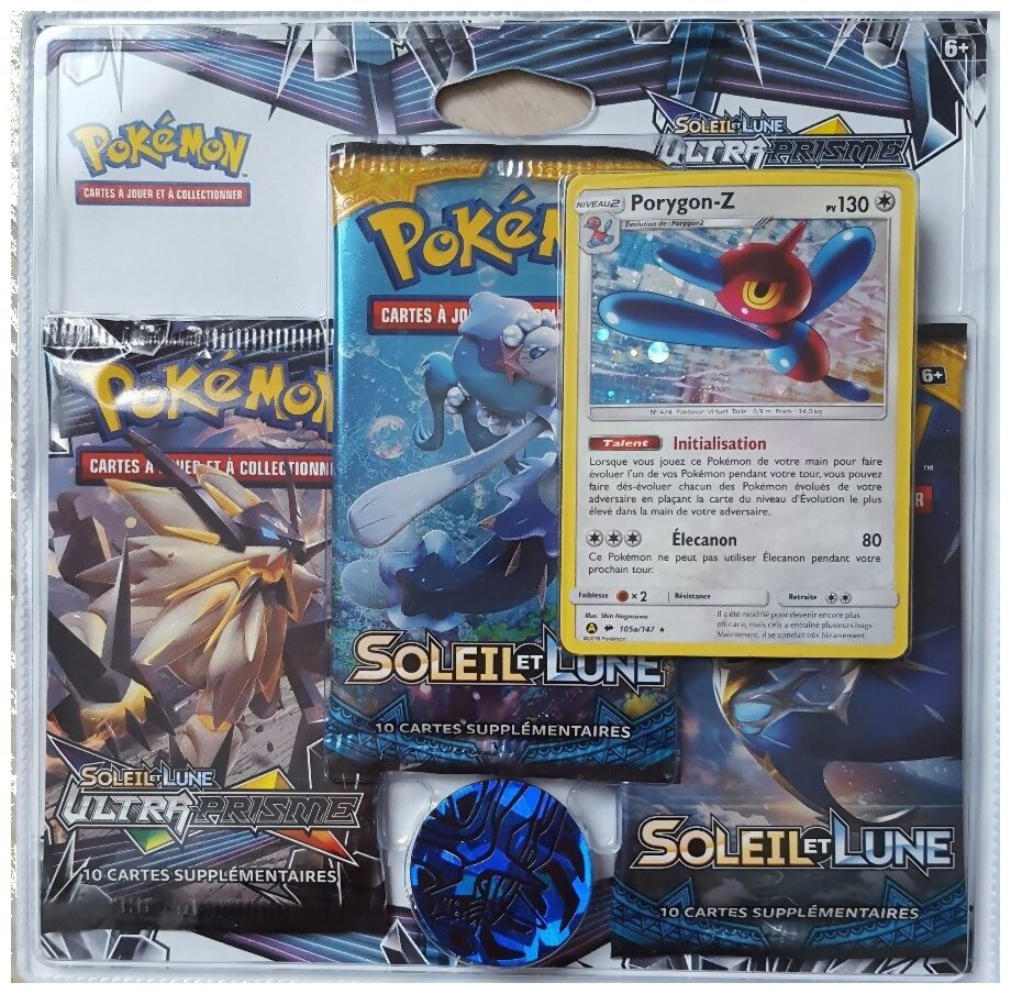 Pokémon JCC - Pack de 3 boosters - Porygon-Z - Ultra-Prisme